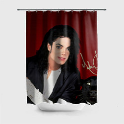 Шторка для ванной Michael Jackson с пантерой и автографом