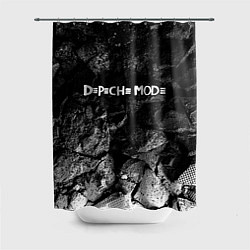 Шторка для душа Depeche Mode black graphite, цвет: 3D-принт