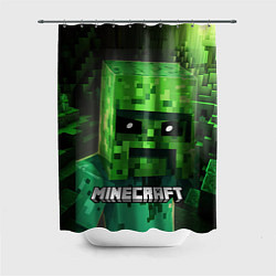 Шторка для ванной Minecraft персонаж большой зеленый монстр