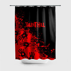 Шторка для душа Silent hill logo game pattern steel, цвет: 3D-принт