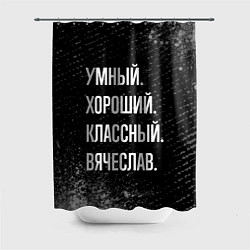 Шторка для ванной Умный хороший классный: Вячеслав