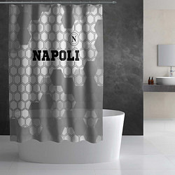 Шторка для душа Napoli sport на светлом фоне посередине, цвет: 3D-принт — фото 2