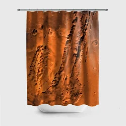 Шторка для душа Каналы на Марсе - star dust, цвет: 3D-принт