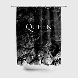 Шторка для душа Queen black graphite, цвет: 3D-принт