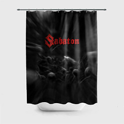 Шторка для ванной Sabaton rock steel band