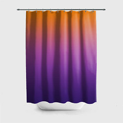 Шторка для ванной Градиент оранжево-фиолетовый