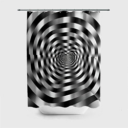Шторка для ванной Оптическая иллюзия спиральное заклинание