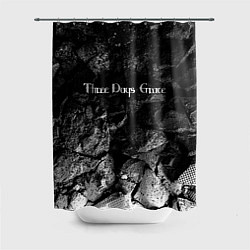 Шторка для душа Three Days Grace black graphite, цвет: 3D-принт