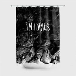 Шторка для душа In Flames black graphite, цвет: 3D-принт