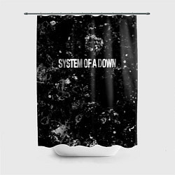 Шторка для душа System of a Down black ice, цвет: 3D-принт