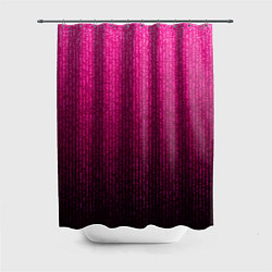 Шторка для душа Яркий розовый градиент полоска, цвет: 3D-принт