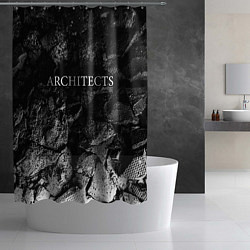 Шторка для душа Architects black graphite, цвет: 3D-принт — фото 2