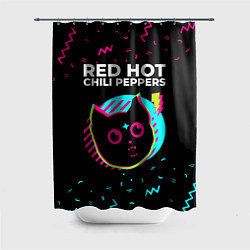 Шторка для ванной Red Hot Chili Peppers - rock star cat