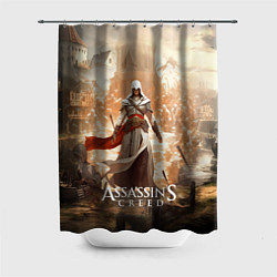 Шторка для душа Assassins creed старинный город, цвет: 3D-принт