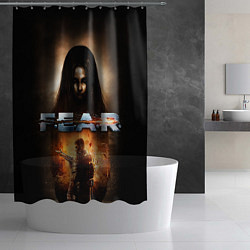Шторка для душа FEAR - project origin, цвет: 3D-принт — фото 2