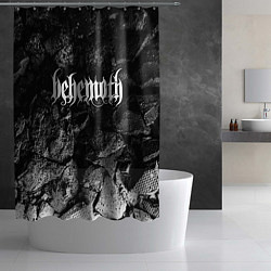 Шторка для душа Behemoth black graphite, цвет: 3D-принт — фото 2