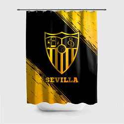 Шторка для душа Sevilla - gold gradient, цвет: 3D-принт