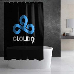 Шторка для душа Cloud9 - esports logo, цвет: 3D-принт — фото 2