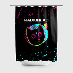 Шторка для ванной Radiohead - rock star cat