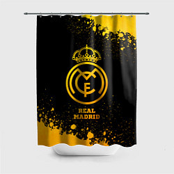 Шторка для душа Real Madrid - gold gradient, цвет: 3D-принт