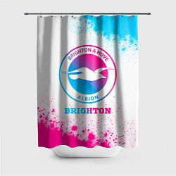 Шторка для ванной Brighton neon gradient style