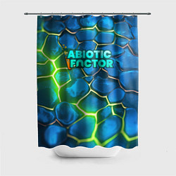 Шторка для ванной Abiotic Factor logo bright neon