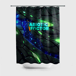 Шторка для ванной Abiotic Factor logo bright neon