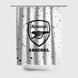 Шторка для душа Arsenal sport на светлом фоне, цвет: 3D-принт