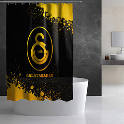 Шторка для душа Galatasaray - gold gradient, цвет: 3D-принт — фото 2