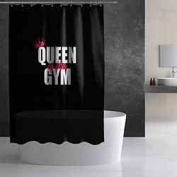 Шторка для душа Queen of the gym - crown, цвет: 3D-принт — фото 2