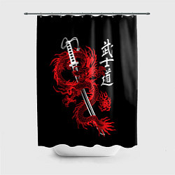 Шторка для ванной Путь воина - кодекс самурая