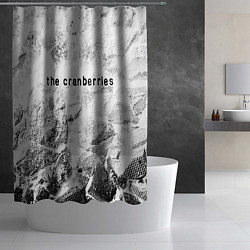 Шторка для душа The Cranberries white graphite, цвет: 3D-принт — фото 2