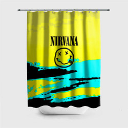 Шторка для душа Nirvana краски кислотные, цвет: 3D-принт