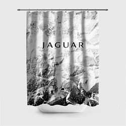 Шторка для душа Jaguar white graphite, цвет: 3D-принт