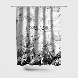 Шторка для ванной Crystal Castles white graphite