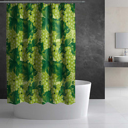 Шторка для душа Виноградный паттерн, цвет: 3D-принт — фото 2