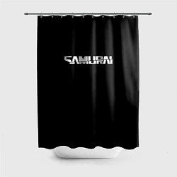 Шторка для ванной Samurai logo white