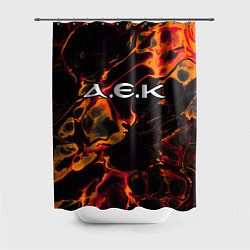 Шторка для ванной AEK Athens red lava