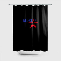 Шторка для душа All stars logo, цвет: 3D-принт