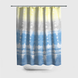 Шторка для ванной Color stripes: tie-dye