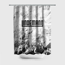 Шторка для душа Lindemann white graphite, цвет: 3D-принт