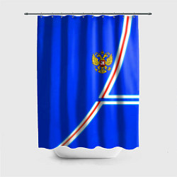 Шторка для ванной Россия спорт текстура