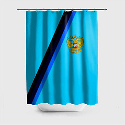 Шторка для ванной Россия спортивная геометрия