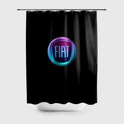 Шторка для ванной FIAT logo neon