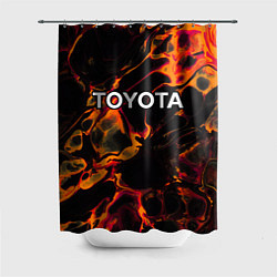 Шторка для ванной Toyota red lava