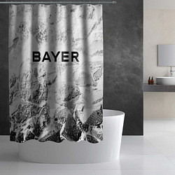 Шторка для душа Bayer 04 white graphite, цвет: 3D-принт — фото 2