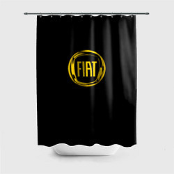 Шторка для ванной FIAT logo yelow