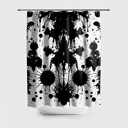 Шторка для ванной Psychedelic Rorschach test - ai art