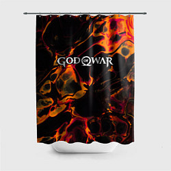 Шторка для ванной God of War red lava