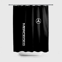 Шторка для ванной Mercedes benz logo white auto